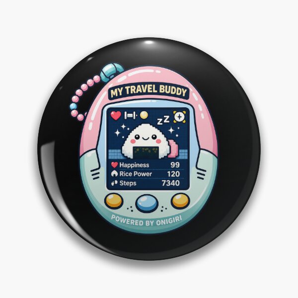 Item preview, Powered By Onigiri Lover Gift, Japan Travel Virtual Pet Japanese Food Kawaii Rice Ball designed and sold by TheTrendsDesk.