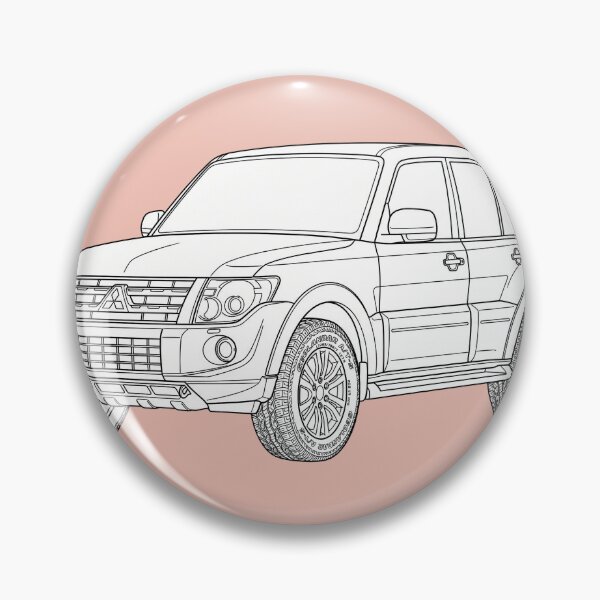 Item preview, Mitsubishi Pajero illustration designed and sold by the-cc.