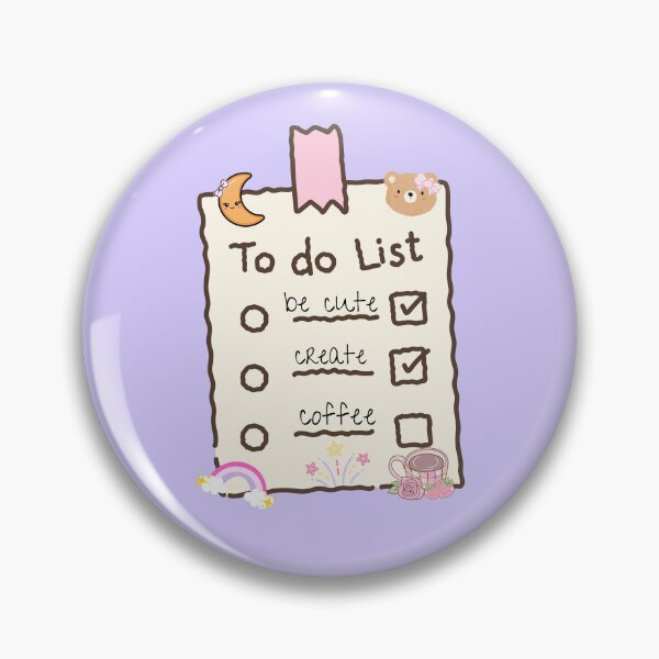 Item preview, cutie pie kawaii to do list adorable fun  designed and sold by pasteldreams26.
