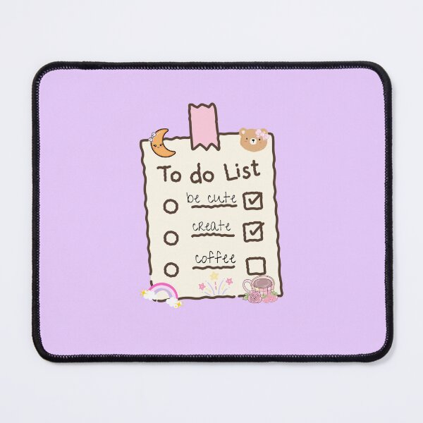 Item preview, cutie pie kawaii to do list adorable fun designed and sold by pasteldreams26.