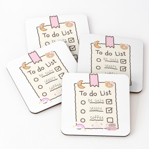 Item preview, cutie pie kawaii to do list adorable fun  designed and sold by pasteldreams26.