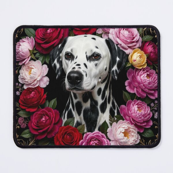 Item preview, Dalmatian | Floral Frame designed and sold by JanjjaSoulInk.