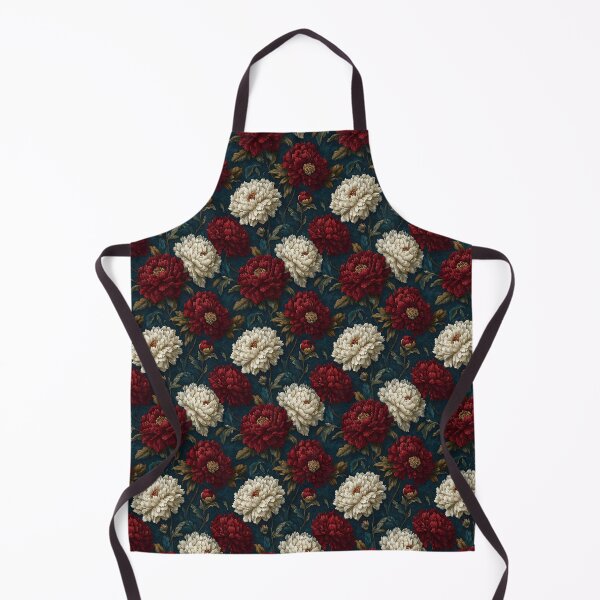 Item preview, Vintage Red And Cream Peony Floral Pattern designed and sold by igraphixart.