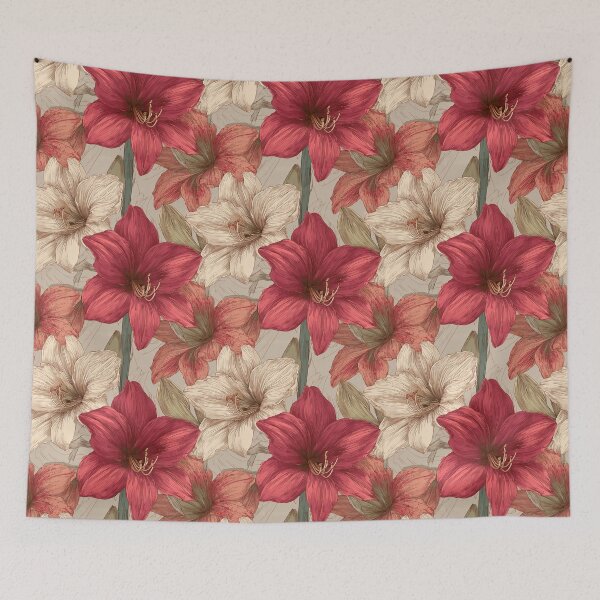 Item preview, Radiant Amaryllis Flower  - Birth Flower Pattern   - Christmas Gifts For Women designed and sold by RoyalStarsPatts.
