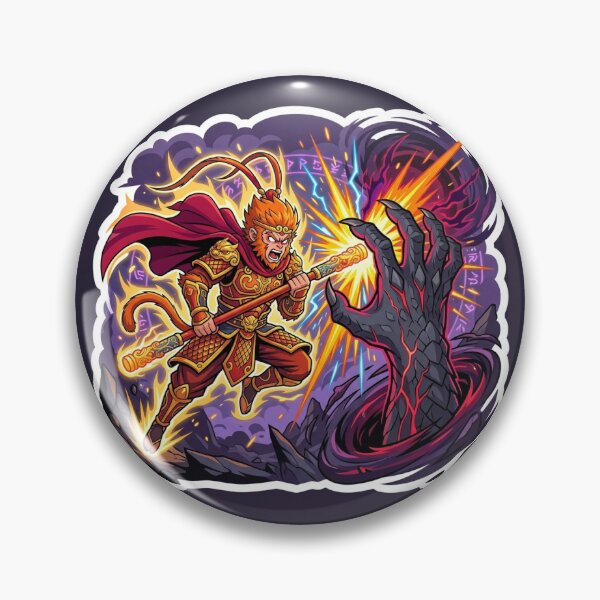 Item preview, Monkey King Warrior Cultivator Demon Battle Anime Sticker designed and sold by uegi.