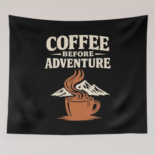 Item preview, Coffee Before Adventure Mountain Lover Vintage designed and sold by MavtM.