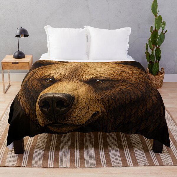 Item preview, Detailed Brown Bear Portrait designed and sold by Karszul.