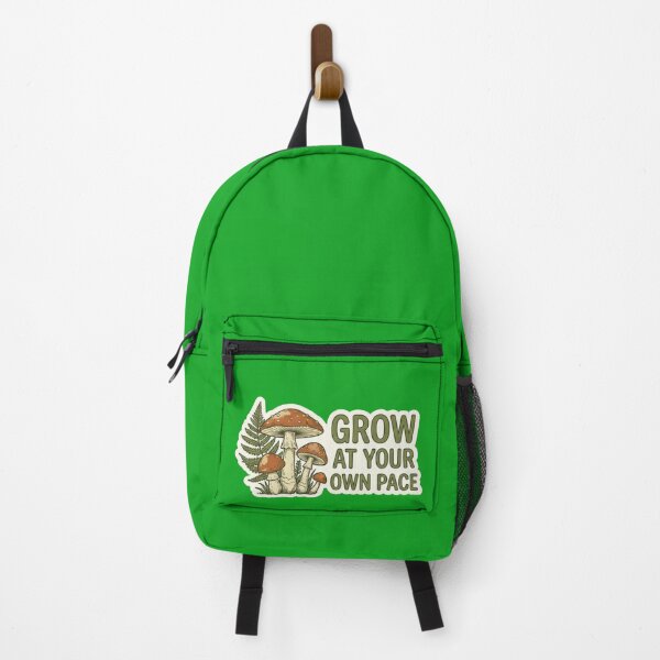Item preview, Grow At Your Own Pace Cute Mushroom Cottagecore Sticker designed and sold by NLRartStudio.