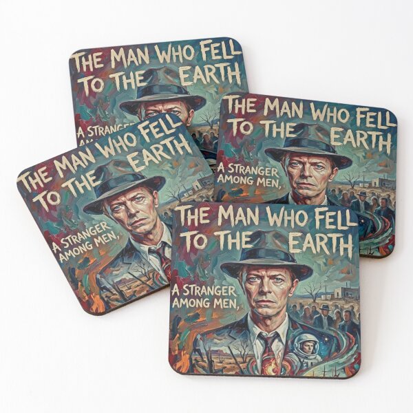 Item preview, A Stranger Among Men – The Man Who Fell to the Earth Fine Art Print designed and sold by Art's Diner.