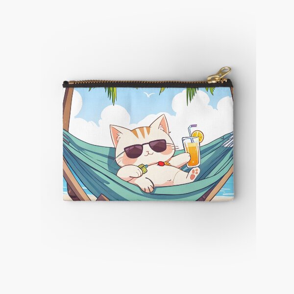 Item preview, Out of Office Cat — Vacation Mode Kawaii Sticker designed and sold by tommysworks.