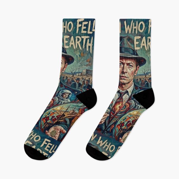 Item preview, A Stranger Among Men – The Man Who Fell to the Earth Fine Art Print designed and sold by Art's Diner.