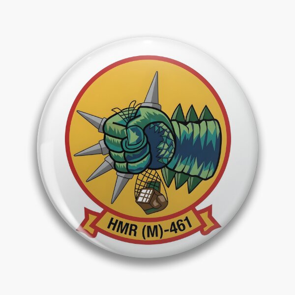 Item preview, US Marine Corps Marine Helicopter Transport Squadron (Medium) 461 Insignia designed and sold by CharlieDesings.