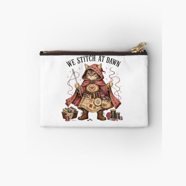 Item preview, We Stitch At Dawn Funny Seamstress Cat Fantasy Crafting designed and sold by haitrieuic96.