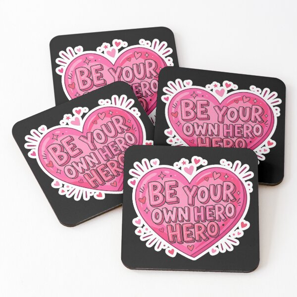 Item preview, Be Your Own Hero Heart Motivation designed and sold by Owcomm.
