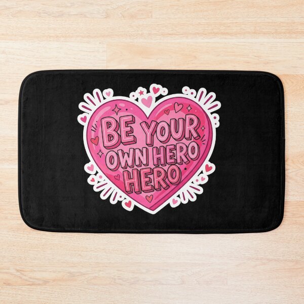 Item preview, Be Your Own Hero Heart Motivation designed and sold by Owcomm.