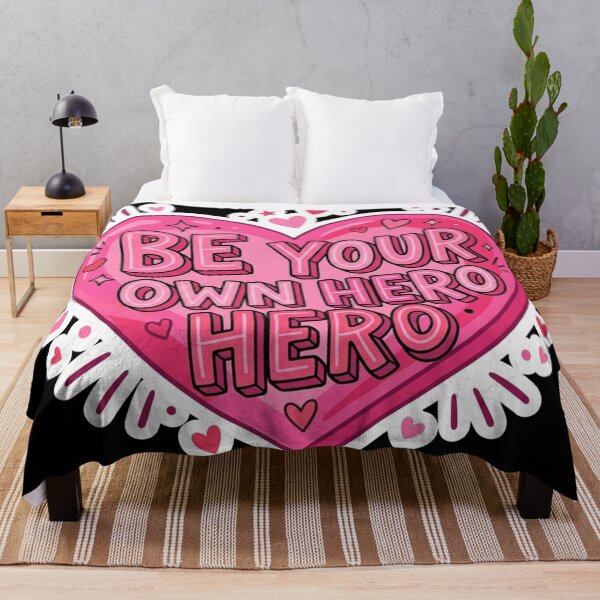 Item preview, Be Your Own Hero Heart Motivation designed and sold by Owcomm.
