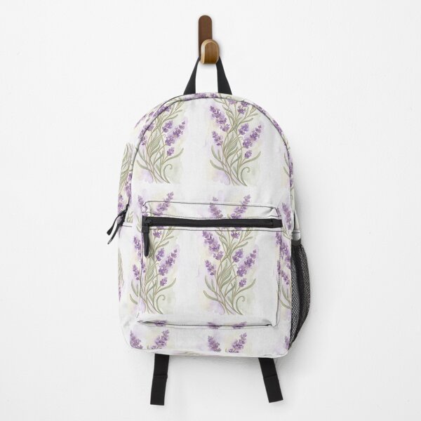 Artikelvorschau, Aquarell-Lavendel-Blumenmuster, lila-floral entworfen und verkauft von DriftandDoodle.