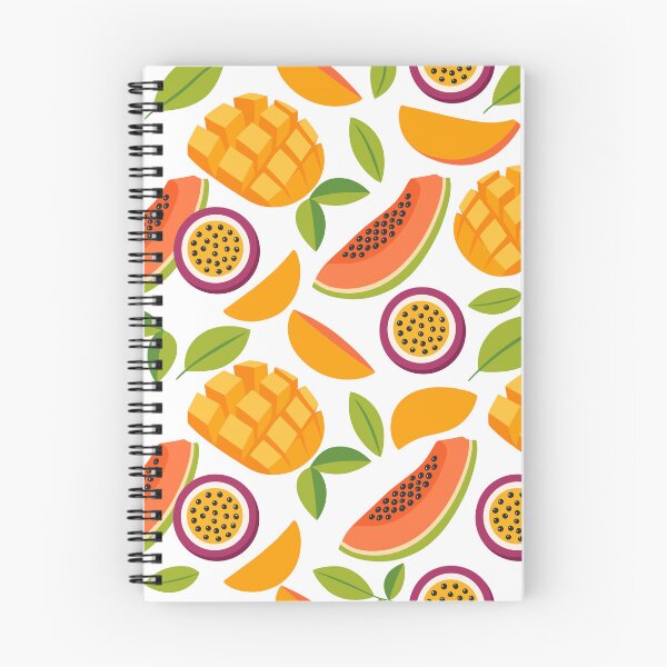 Item preview, Cute Flat Mango Papaya Passion Fruit Seamless Pattern designed and sold by DiNata.