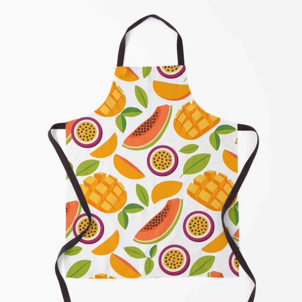 Item preview, Cute Flat Mango Papaya Passion Fruit Seamless Pattern designed and sold by DiNata.