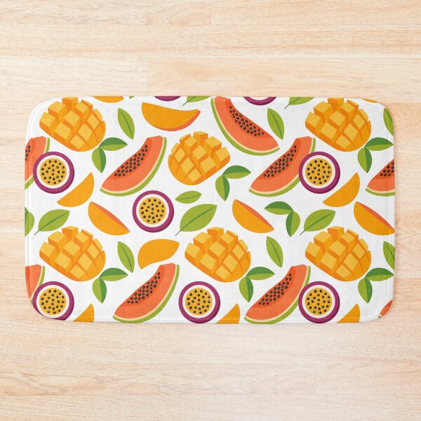 Item preview, Cute Flat Mango Papaya Passion Fruit Seamless Pattern designed and sold by DiNata.