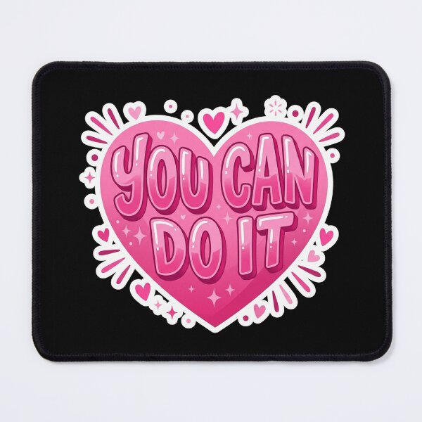 Item preview, You Can Do It Motivational Heart designed and sold by Owcomm.