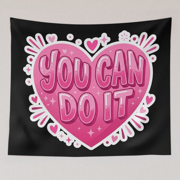 Item preview, You Can Do It Motivational Heart designed and sold by Owcomm.