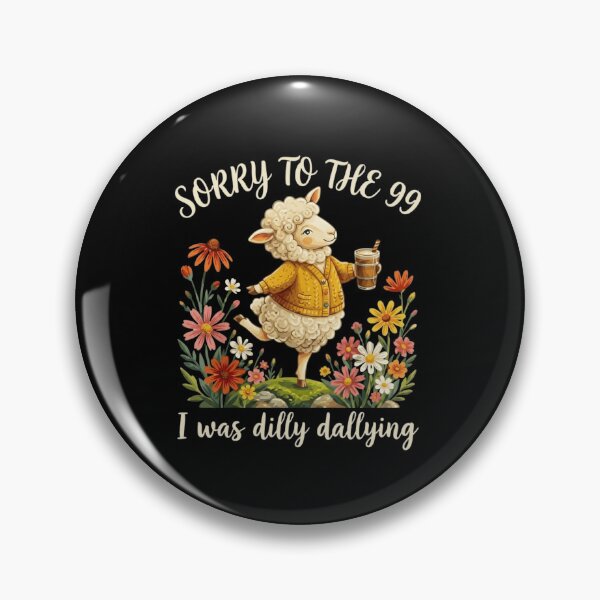 Item preview, Cute Sheep Dilly Dallying Coffee Lover Funny Quote Cottagecore designed and sold by haitrieuic96.