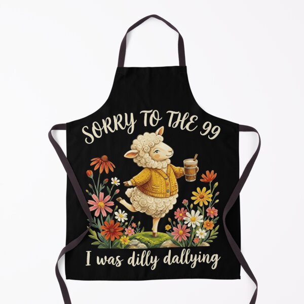 Item preview, Cute Sheep Dilly Dallying Coffee Lover Funny Quote Cottagecore designed and sold by haitrieuic96.