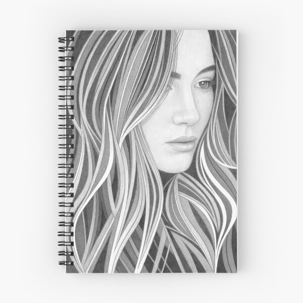 Item preview, Female Portrait Pencil Drawing  designed and sold by MattHackArt.