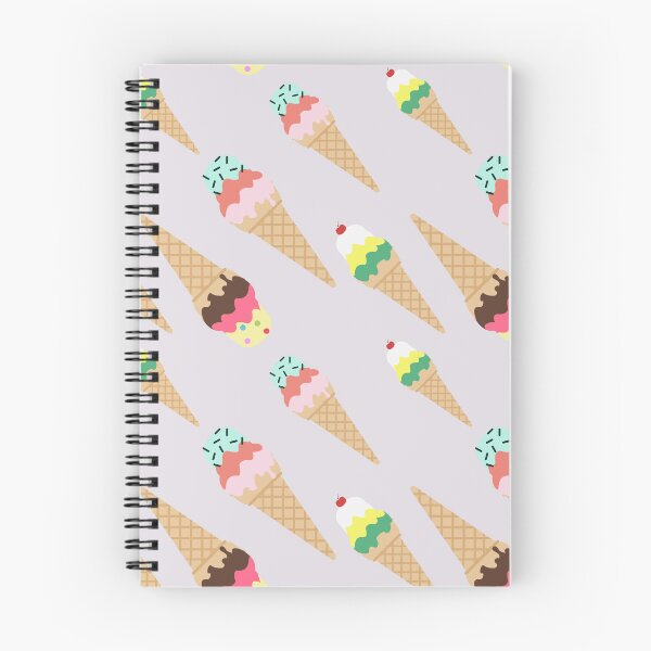 Item preview, Cute Triple Scoop Ice Cream Cones Pattern designed and sold by Nikola Dio.