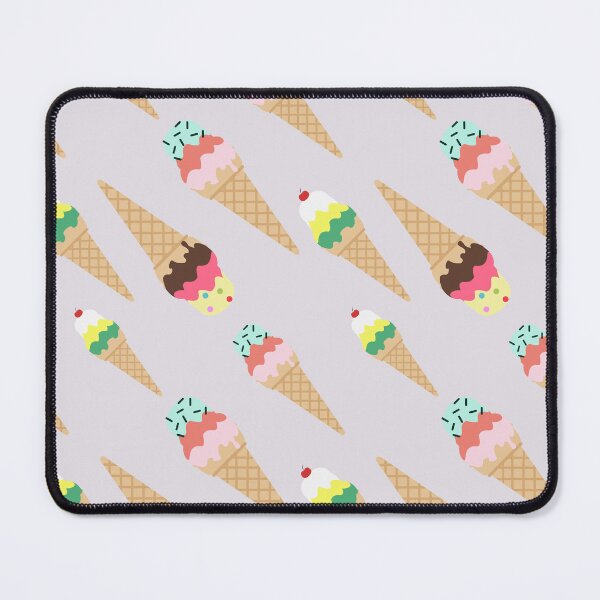 Item preview, Cute Triple Scoop Ice Cream Cones Pattern designed and sold by Nikola Dio.