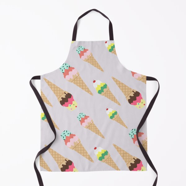 Item preview, Cute Triple Scoop Ice Cream Cones Pattern designed and sold by Nikola Dio.