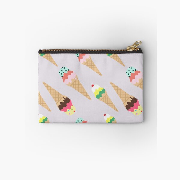 Item preview, Cute Triple Scoop Ice Cream Cones Pattern designed and sold by Nikola Dio.