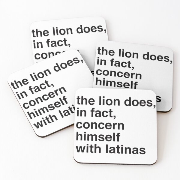 Item preview, The Lion Does In Fact Concern Himself With Latinas Funny Quote designed and sold by haitrieuic96.