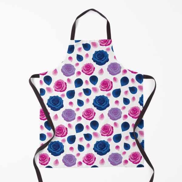 Item preview, Geometric Pink And Blue Rose Motif Pattern designed and sold by igraphixart.