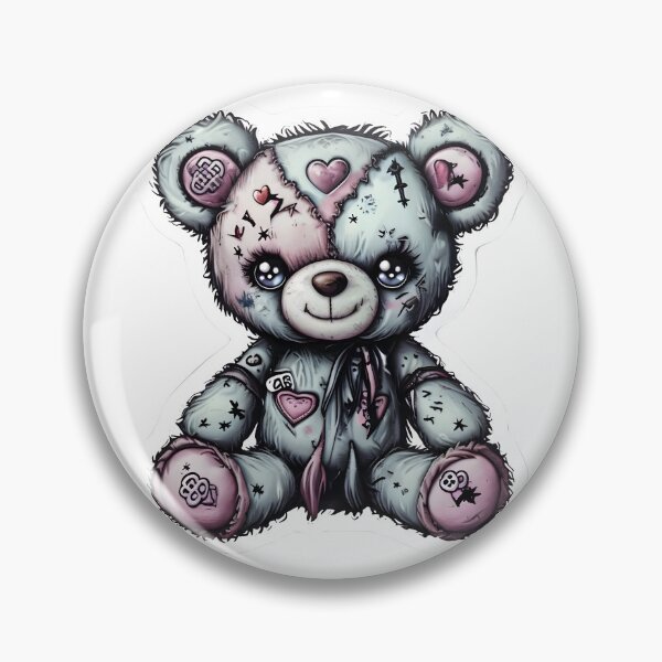 Item preview, Pastel Goth Voodoo Doll Teddy Bear designed and sold by 77Clover.