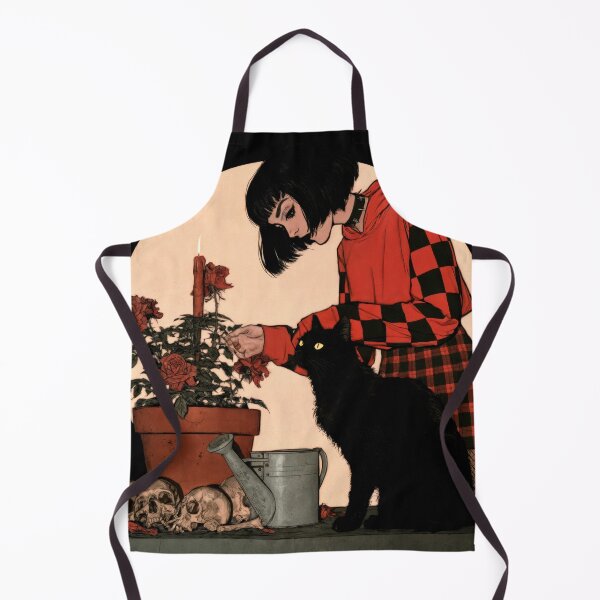 Item preview, T-Shirt - Sticker - Gardening Goth Girl: Roses and Shadows designed and sold by ForeverPrintsOK.