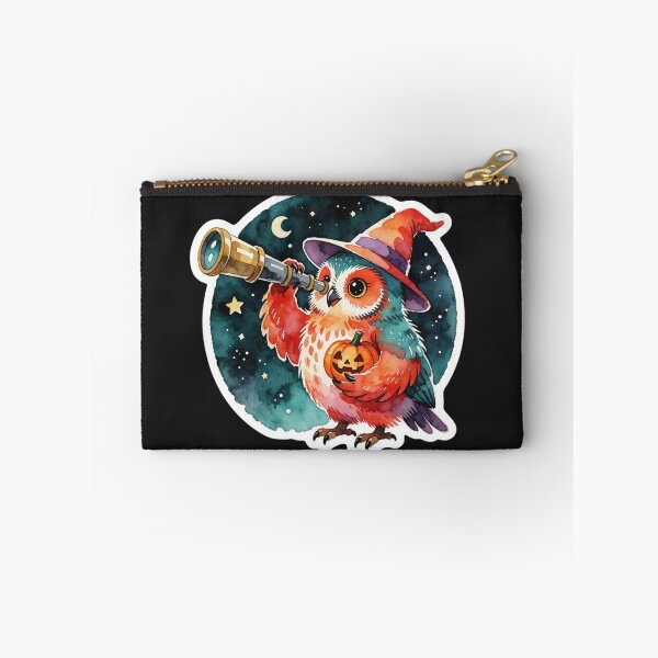 Item preview, Owl Sticker | Halloween Owl Astronomer designed and sold by AillustriaAK.