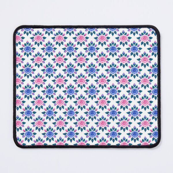 Item preview, Bold Pink And Blue Rose Floral Pattern designed and sold by igraphixart.