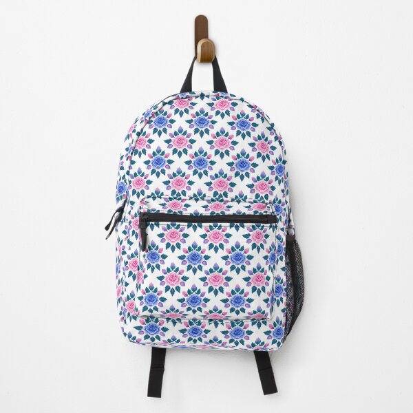 Item preview, Bold Pink And Blue Rose Floral Pattern designed and sold by igraphixart.