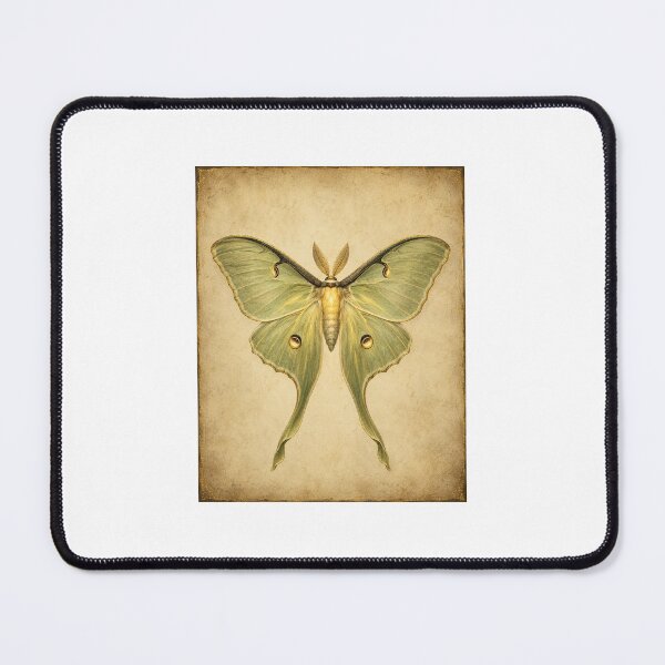 Item preview, Botanical Moth Art Gift for an Entomologist — Luminous Vintage Specimen Print designed and sold by Brackenlume Studio.