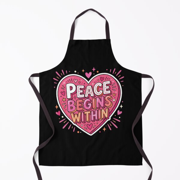 Item preview, Peace Begins Within Heart Quote designed and sold by Owcomm.