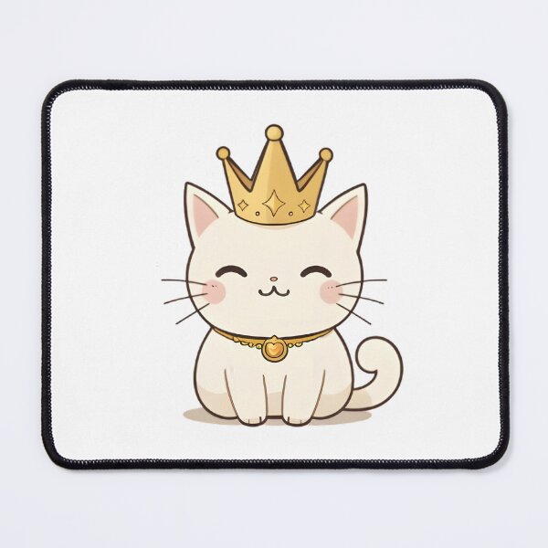 Item preview, Royal Cat — Kawaii Crown Cat Sticker designed and sold by tommysworks.