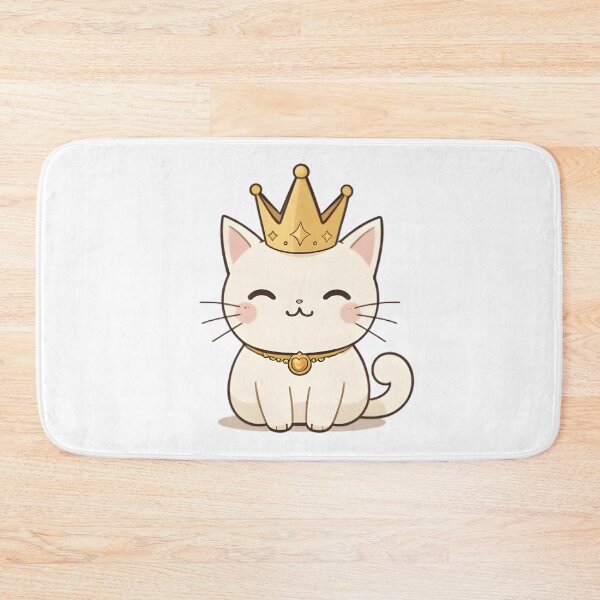 Item preview, Royal Cat — Kawaii Crown Cat Sticker designed and sold by tommysworks.