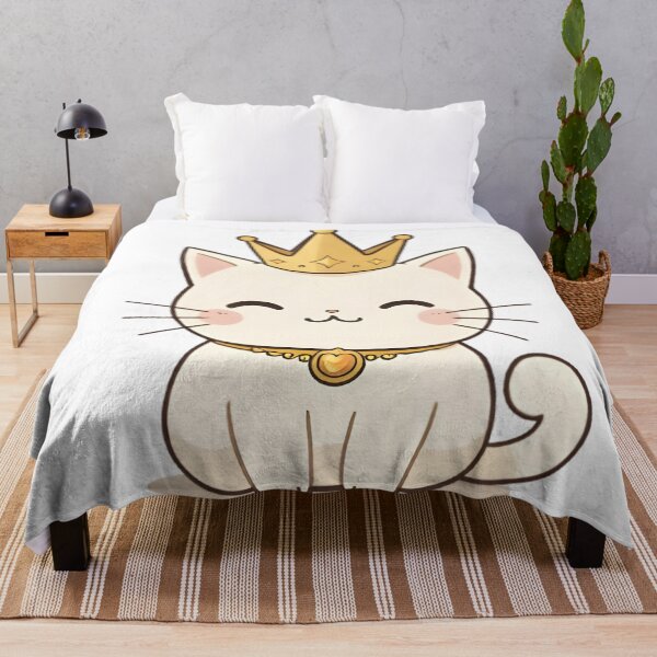 Item preview, Royal Cat — Kawaii Crown Cat Sticker designed and sold by tommysworks.