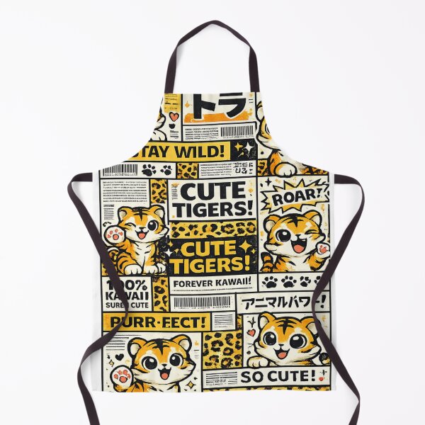 Item preview, Cute Tiger Kawaii Streetwear Collage Y2K Graphic Design designed and sold by M.Store.