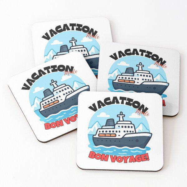 Item preview, Cruise Ship Vacation Mode Bon Voyage Sticker designed and sold by SilverSeaBKK.