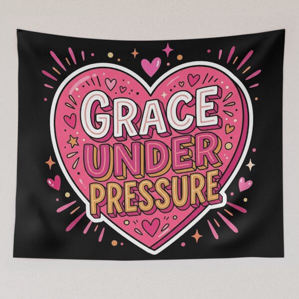 Item preview, Grace Under Pressure Heart Motivation designed and sold by Owcomm.