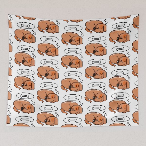 Item preview, Sleeping Dog Kawaii Cozy Retro Sticker designed and sold by RetroRlx.