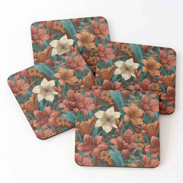 Item preview, Colorful Amaryllis Floral - Flower Floral Pattern   - Dad Fathers Day Gifts designed and sold by RoyalStarsPatts.
